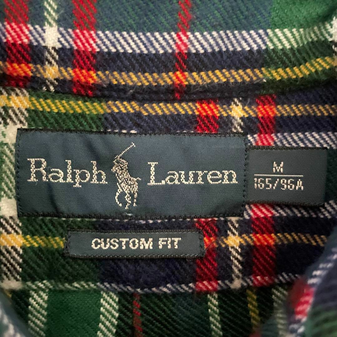 POLO RALPH LAUREN(ポロラルフローレン)の[古着]ラルフローレン　長袖　ネルシャツ　タータンチェック　BD　刺繍　ポニー メンズのトップス(シャツ)の商品写真