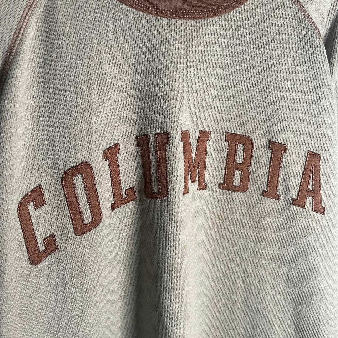 Columbia(コロンビア)の[古着]コロンビア　長袖　Tシャツ　ロンT　ラグラン　刺繍　ステッチ　ブラウン メンズのトップス(Tシャツ/カットソー(七分/長袖))の商品写真