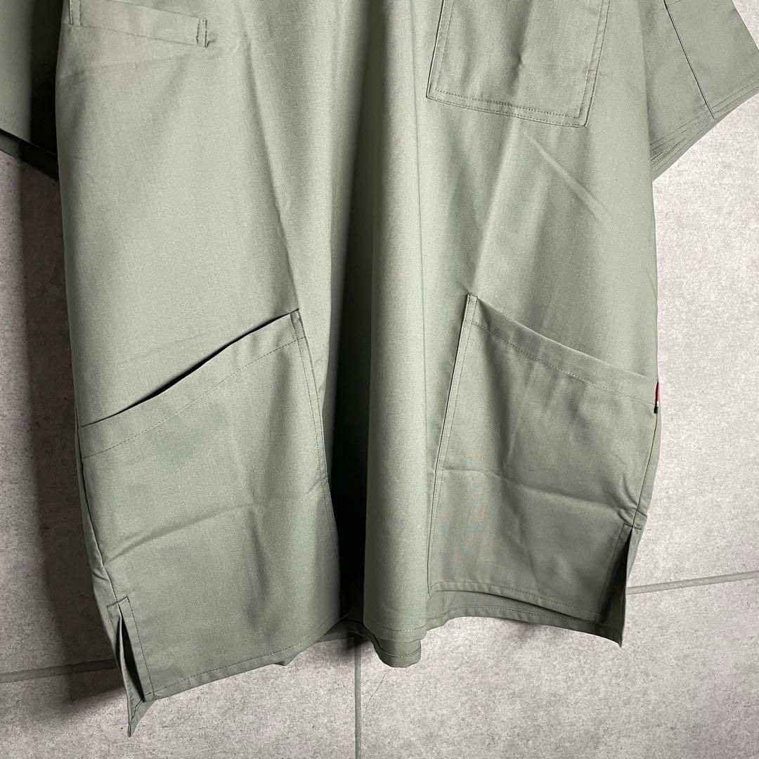 Dickies(ディッキーズ)の[古着]ディッキーズ　セットアップ　半袖　ワークTシャツ　マルチポケット　緑 メンズのトップス(Tシャツ/カットソー(半袖/袖なし))の商品写真