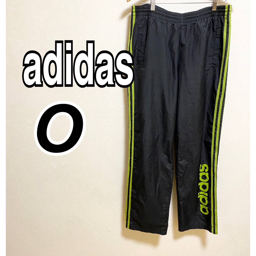 新発売 新商品 adidas - adidas/ナイロンパンツ/サイズO/ブラックの通販 by アディダス