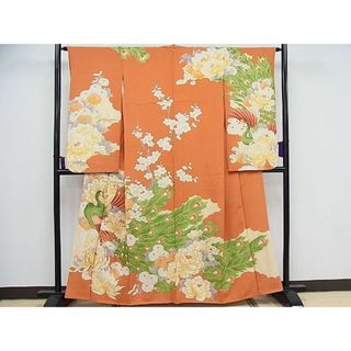 平和屋1■豪華振袖　駒刺繍　孔雀花文　金彩　逸品　CAAC8281nb(振袖)