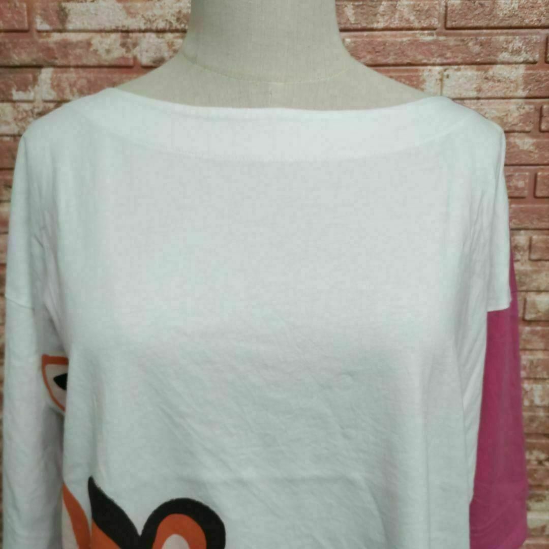 UNIQLO(ユニクロ)のユニクロ ×マルニ グラフィック オーバーサイズ ボクシーT シャツ ピンク M レディースのトップス(Tシャツ(半袖/袖なし))の商品写真