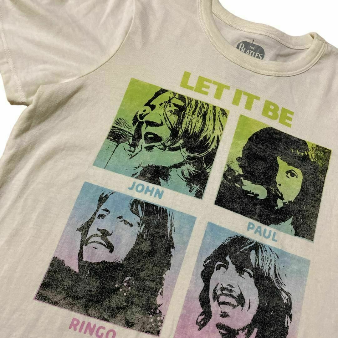 MUSIC TEE(ミュージックティー)のTHE BEATLES 半袖バンドTシャツ LET IT BE ロックTx58 メンズのトップス(Tシャツ/カットソー(半袖/袖なし))の商品写真