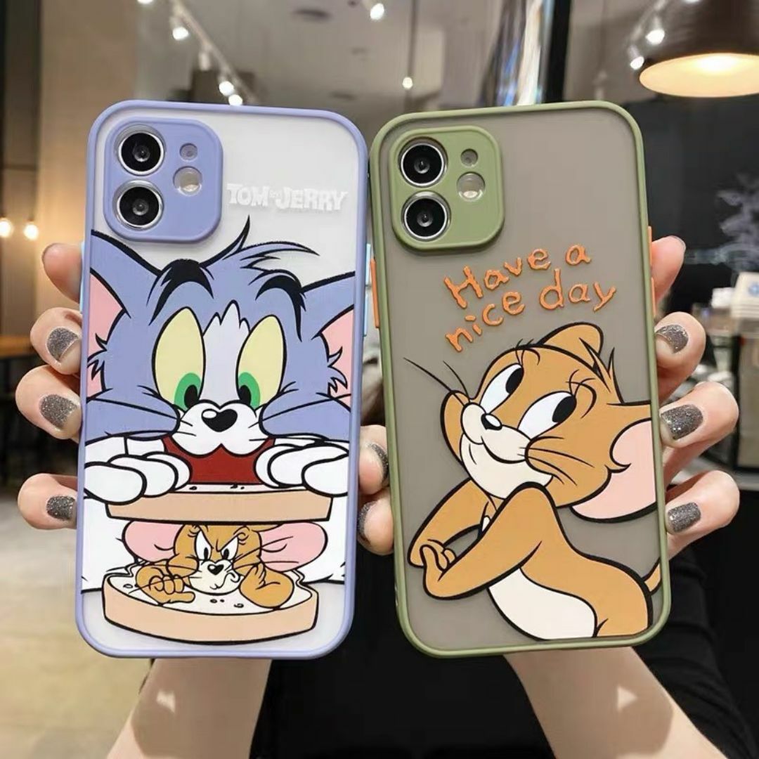 【在庫処分】アイフォーンケース , iphone ケース ♡トムとジェリー♡ スマホ/家電/カメラのスマホアクセサリー(iPhoneケース)の商品写真