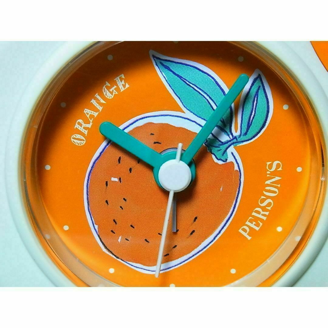 PERSON'S(パーソンズ)のパーソンズ　目覚　在庫処分品 PSB4619-3(オレンジ)定価¥2,200 インテリア/住まい/日用品のインテリア小物(置時計)の商品写真