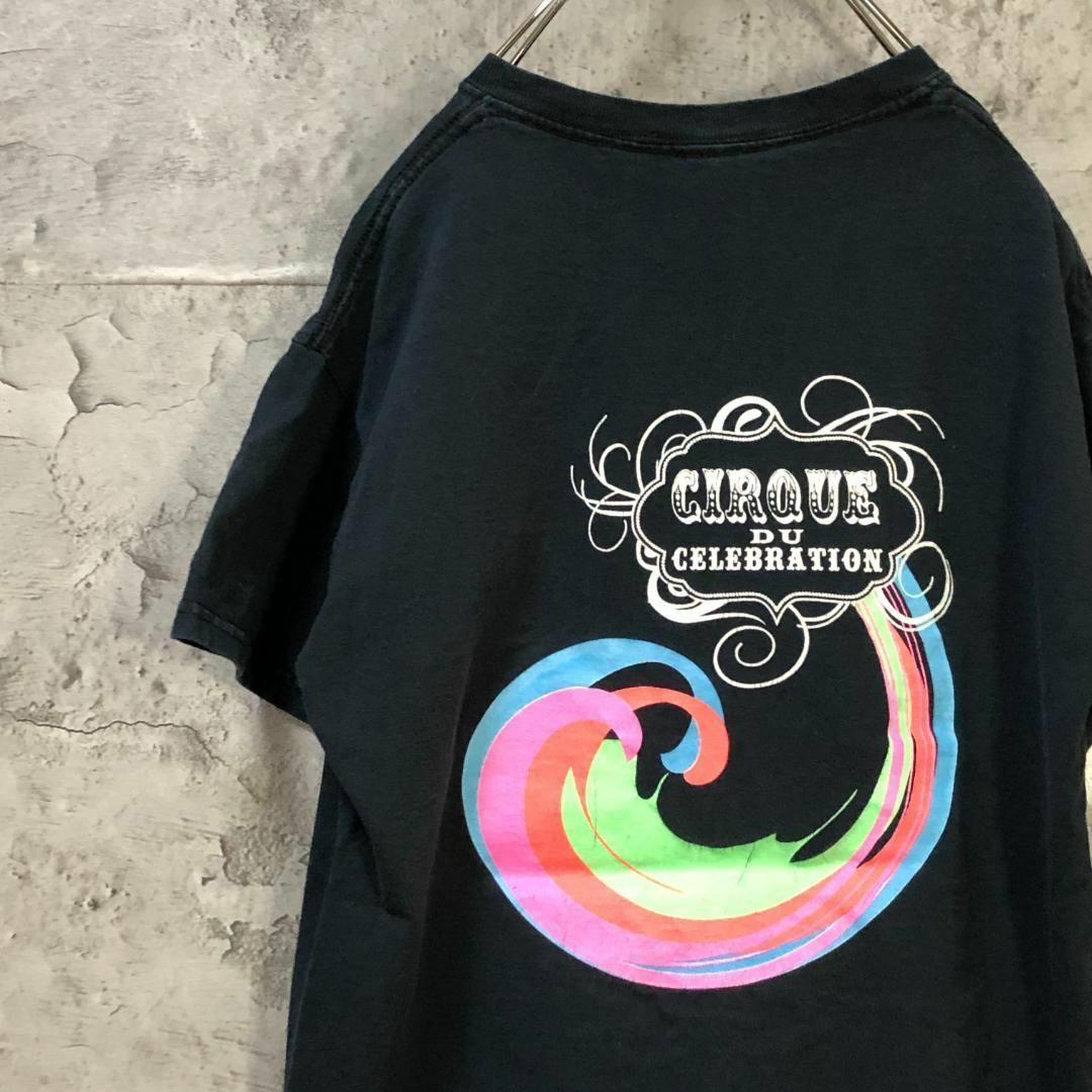 CIRQUE カラフル ワンポイント USA輸入 バックプリント Tシャツ メンズのトップス(Tシャツ/カットソー(半袖/袖なし))の商品写真