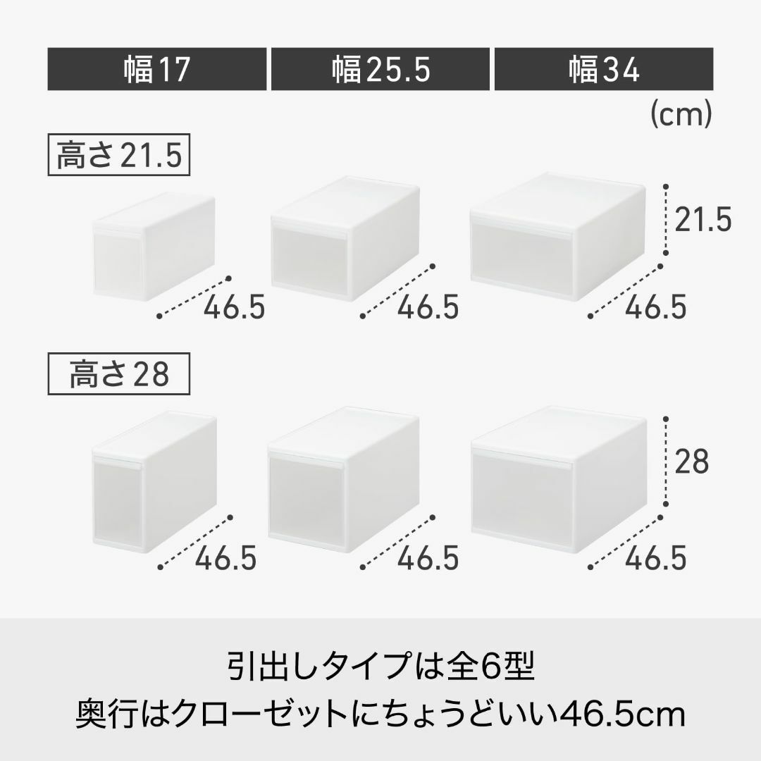 【色: グレー】ライクイット (like-it) 収納ボックス 引き出し 組み合 インテリア/住まい/日用品の収納家具(ケース/ボックス)の商品写真