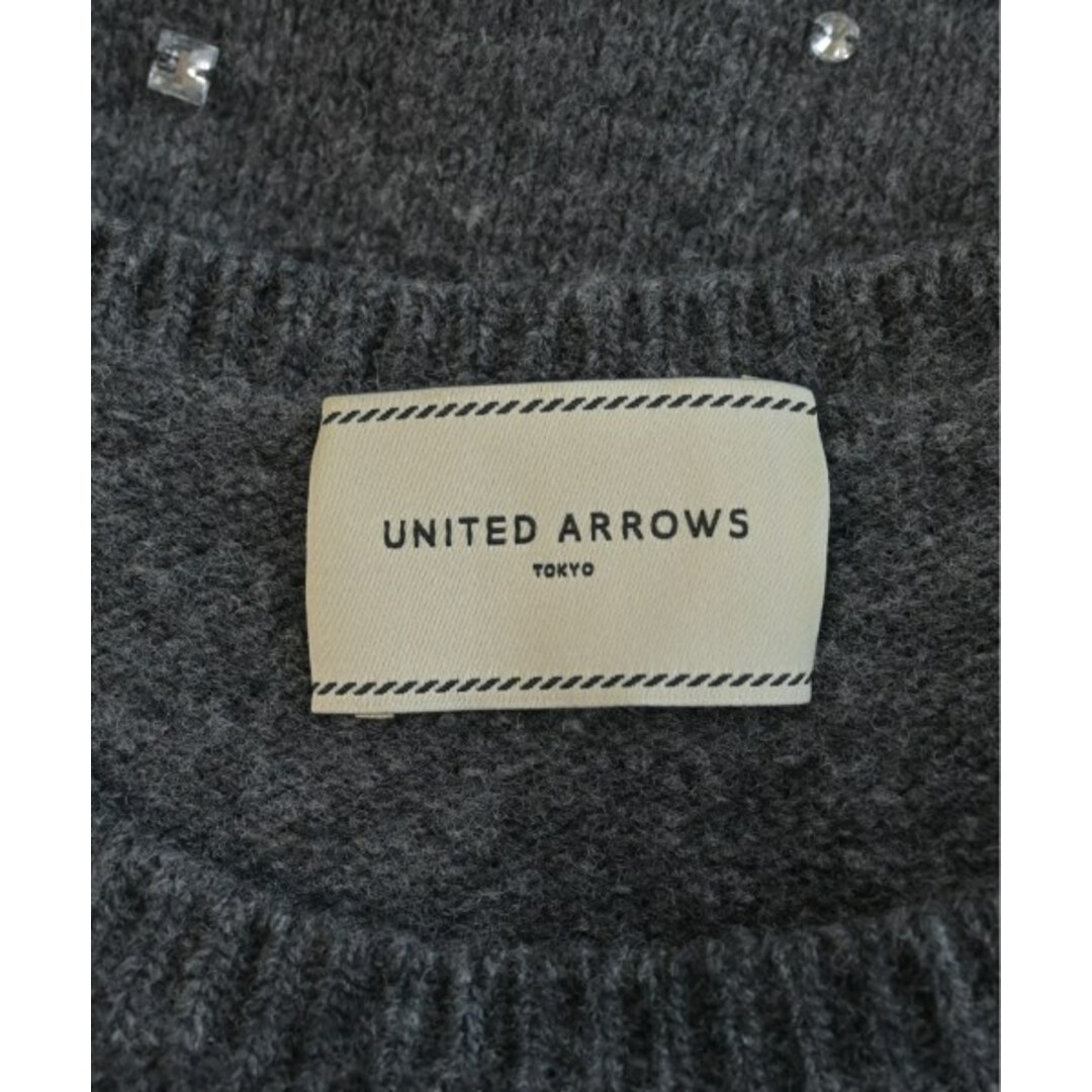 UNITED ARROWS(ユナイテッドアローズ)のUNITED ARROWS ニット・セーター -(M位) グレー 【古着】【中古】 レディースのトップス(ニット/セーター)の商品写真