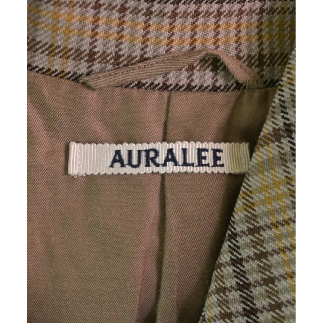 AURALEE(オーラリー)のAURALEE ブルゾン（その他） 3(S位) 茶系x黄xグレー系(チェック) 【古着】【中古】 メンズのジャケット/アウター(その他)の商品写真