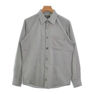 A.P.C. アーペーセー カジュアルシャツ S 黒x白(ギンガムチェック) 【古着】【中古】(シャツ)