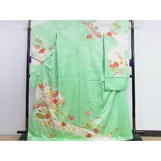 平和屋1■豪華振袖　総刺繍　鳳凰草花文　金銀糸　逸品　CAAC3156ev(振袖)