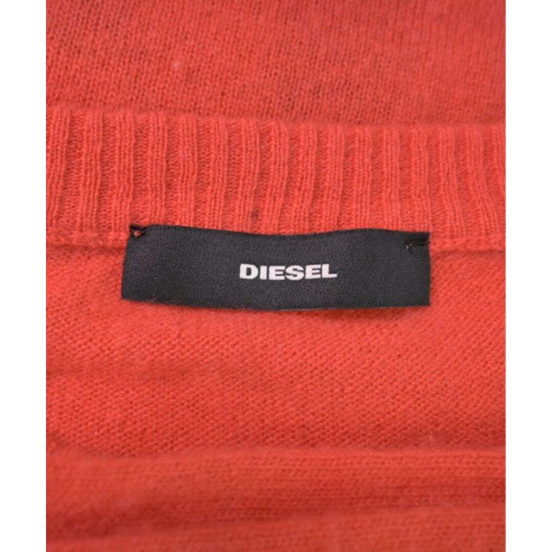 DIESEL(ディーゼル)のDIESEL ディーゼル ニット・セーター S 赤系x黒 【古着】【中古】 レディースのトップス(ニット/セーター)の商品写真