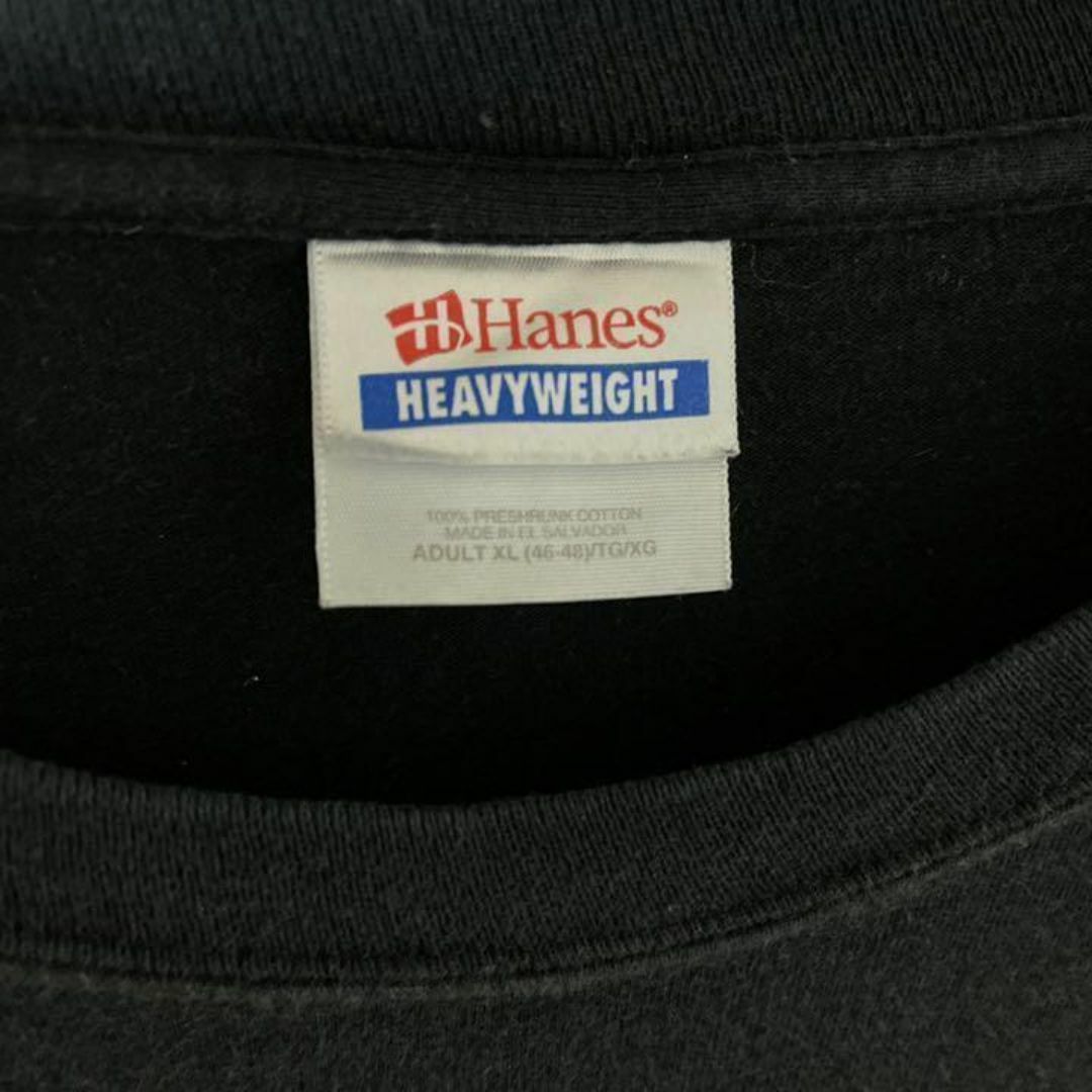 Hanes(ヘインズ)のヘインズ プリント モンスター キャラ 黒 XL 古着 90s 半袖 Tシャツ メンズのトップス(Tシャツ/カットソー(半袖/袖なし))の商品写真