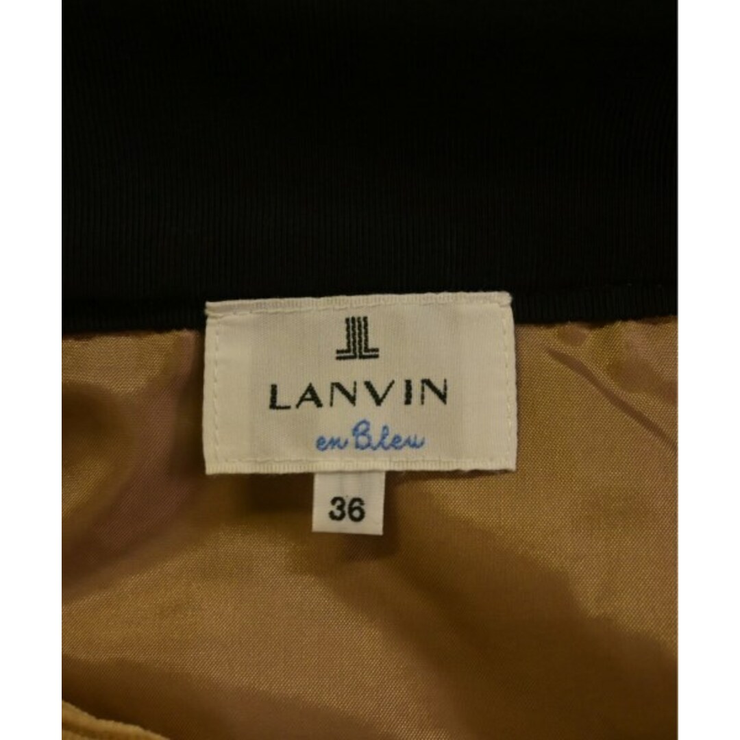 LANVIN en Bleu(ランバンオンブルー)のLANVIN en bleu ひざ丈スカート 36(S位) ベージュ 【古着】【中古】 レディースのスカート(ひざ丈スカート)の商品写真
