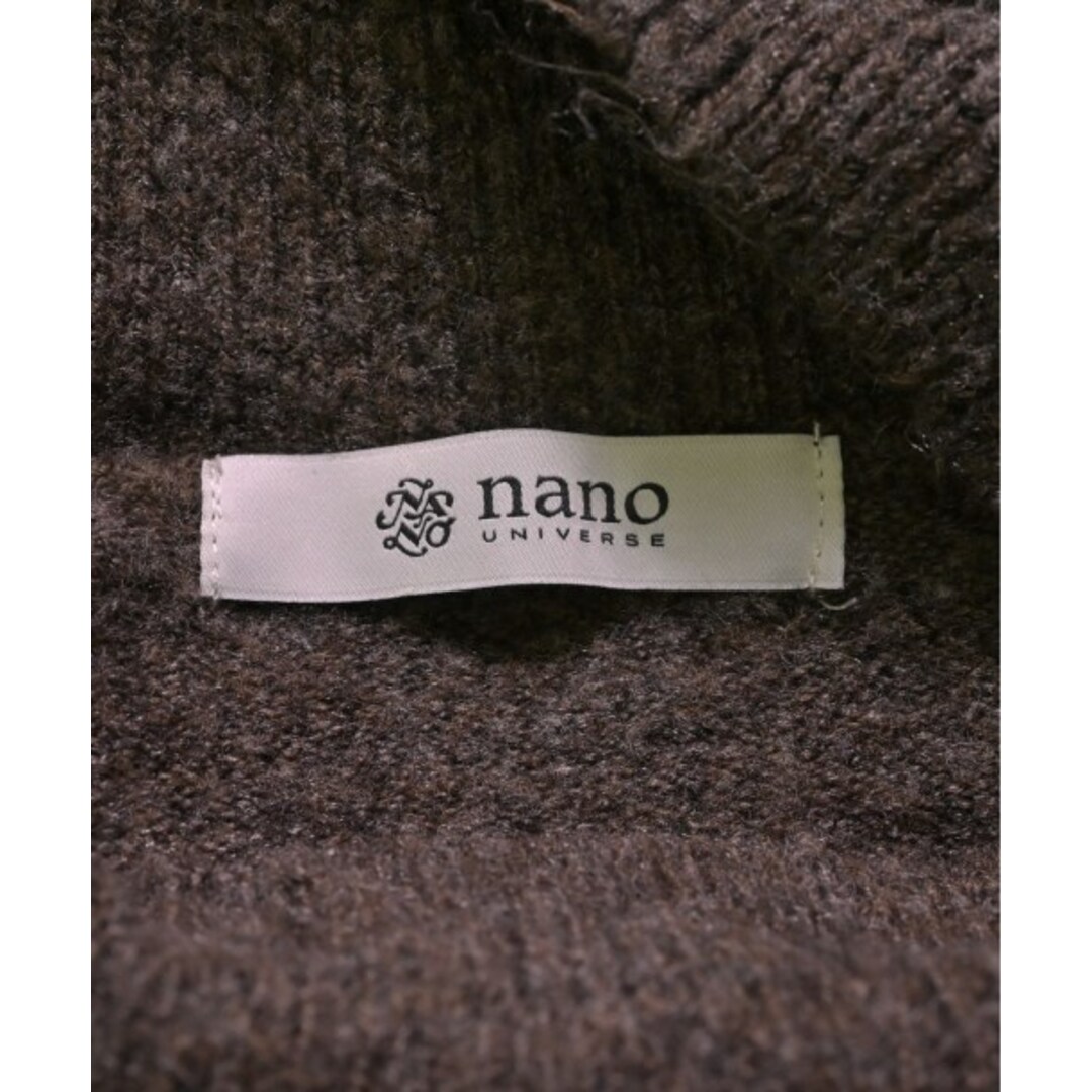 nano UNIVERSE ナノユニバース ニット・セーター F 茶 【古着】【中古】 レディースのトップス(ニット/セーター)の商品写真