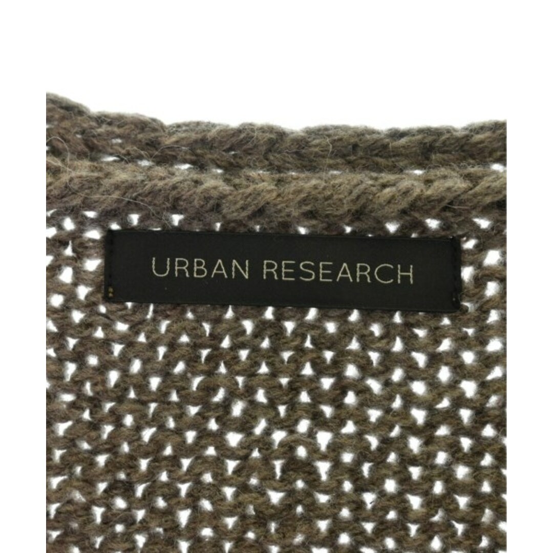 URBAN RESEARCH(アーバンリサーチ)のURBAN RESEARCH カーディガン F ベージュx黒系xアイボリー 【古着】【中古】 レディースのトップス(カーディガン)の商品写真