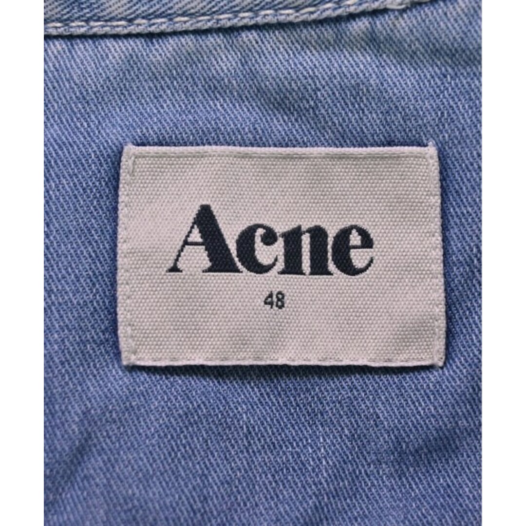 ACNE(アクネ)のAcne アクネ カジュアルシャツ 48(L位) 青 【古着】【中古】 メンズのトップス(シャツ)の商品写真