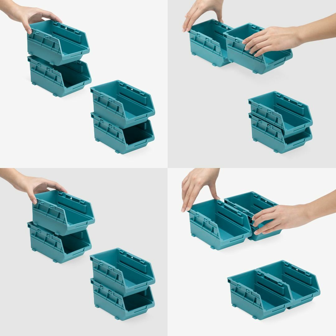Navaris コンテナ ボックス 3個セット 小物入れ - 収納ボックス 収納 インテリア/住まい/日用品の収納家具(ケース/ボックス)の商品写真