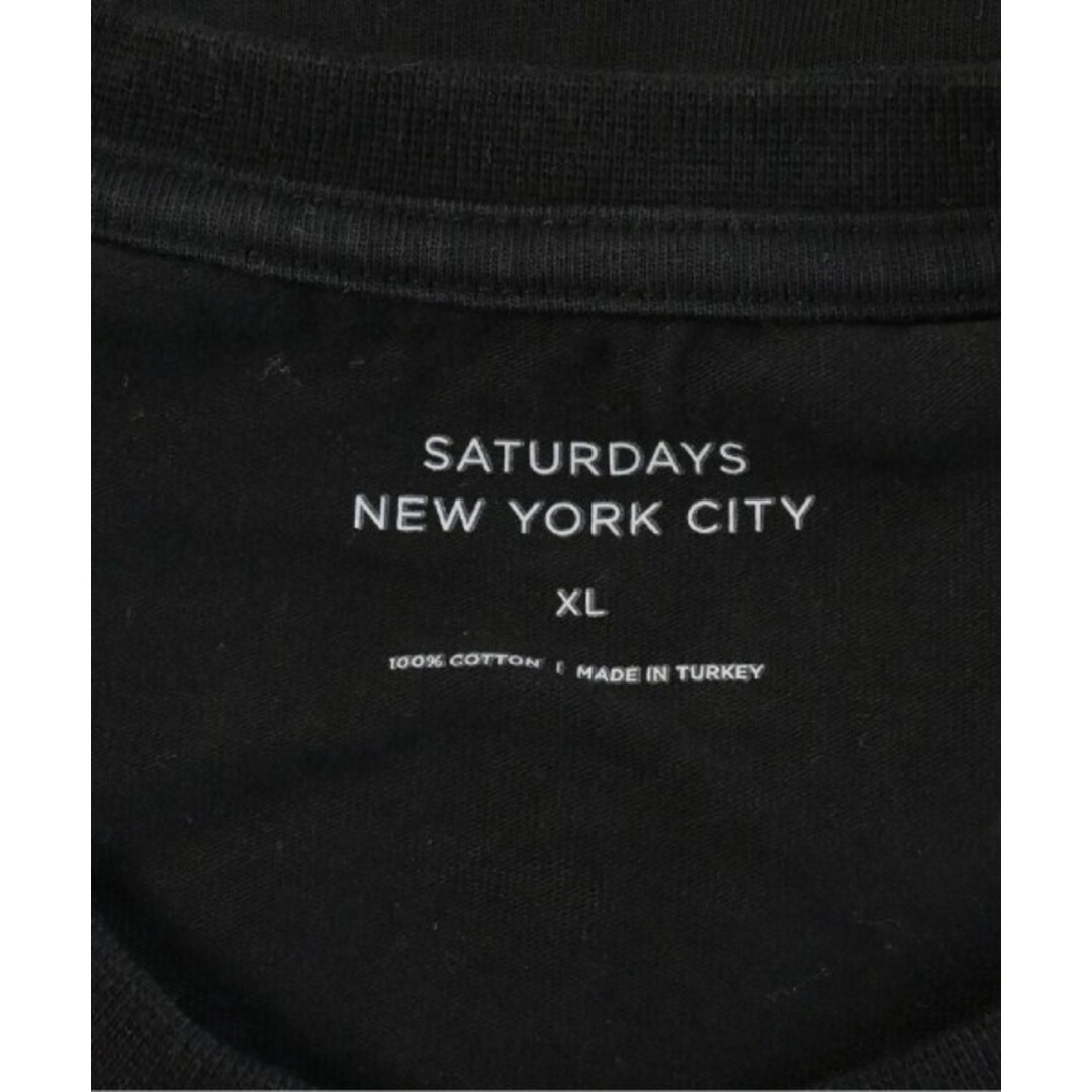 SATURDAYS SURF NYC(サタデーズサーフニューヨークシティー)のSATURDAYS SURF NYC Tシャツ・カットソー XL 黒 【古着】【中古】 メンズのトップス(Tシャツ/カットソー(半袖/袖なし))の商品写真