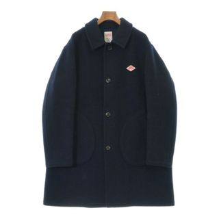 ダントン(DANTON)のDANTON ダントン ステンカラーコート 42(XS位) 紺 【古着】【中古】(ステンカラーコート)