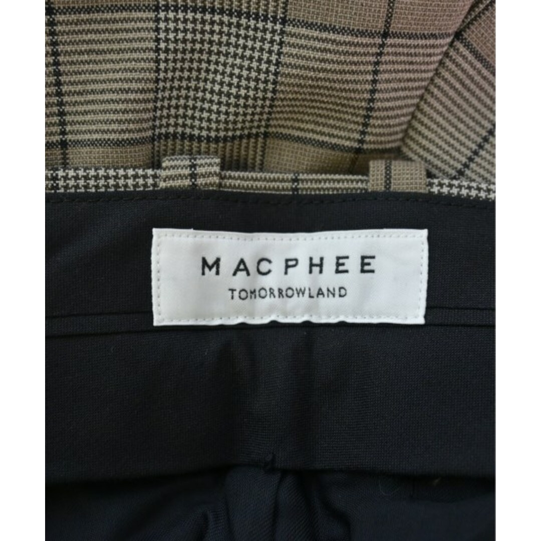 MACPHEE(マカフィー)のMACPHEE パンツ（その他） 32(XS位) ベージュx黒(チェック) 【古着】【中古】 レディースのパンツ(その他)の商品写真