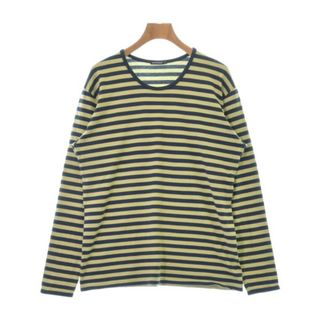 マリメッコ(marimekko)のmarimekko マリメッコ Tシャツ・カットソー M 黄緑x紺(ボーダー) 【古着】【中古】(カットソー(半袖/袖なし))