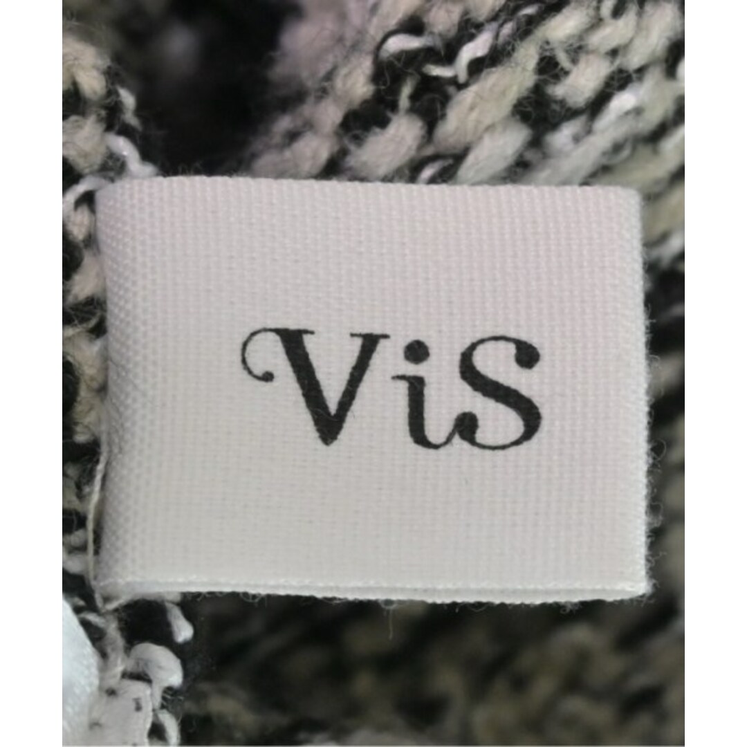 ViS(ヴィス)のViS ヴィス ベスト F 白x黒(ツイード) 【古着】【中古】 レディースのトップス(ベスト/ジレ)の商品写真