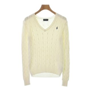 POLO RALPH LAUREN - Polo Ralph Lauren ニット・セーター XS 白 【古着】【中古】