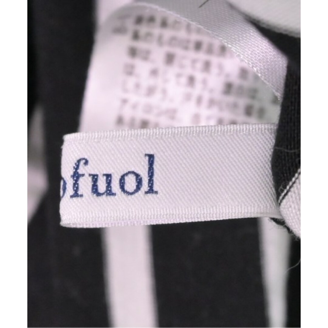 SOFUOL ソフール Tシャツ・カットソー 2(M位) 黒x白(ボーダー) 【古着】【中古】 レディースのトップス(カットソー(半袖/袖なし))の商品写真