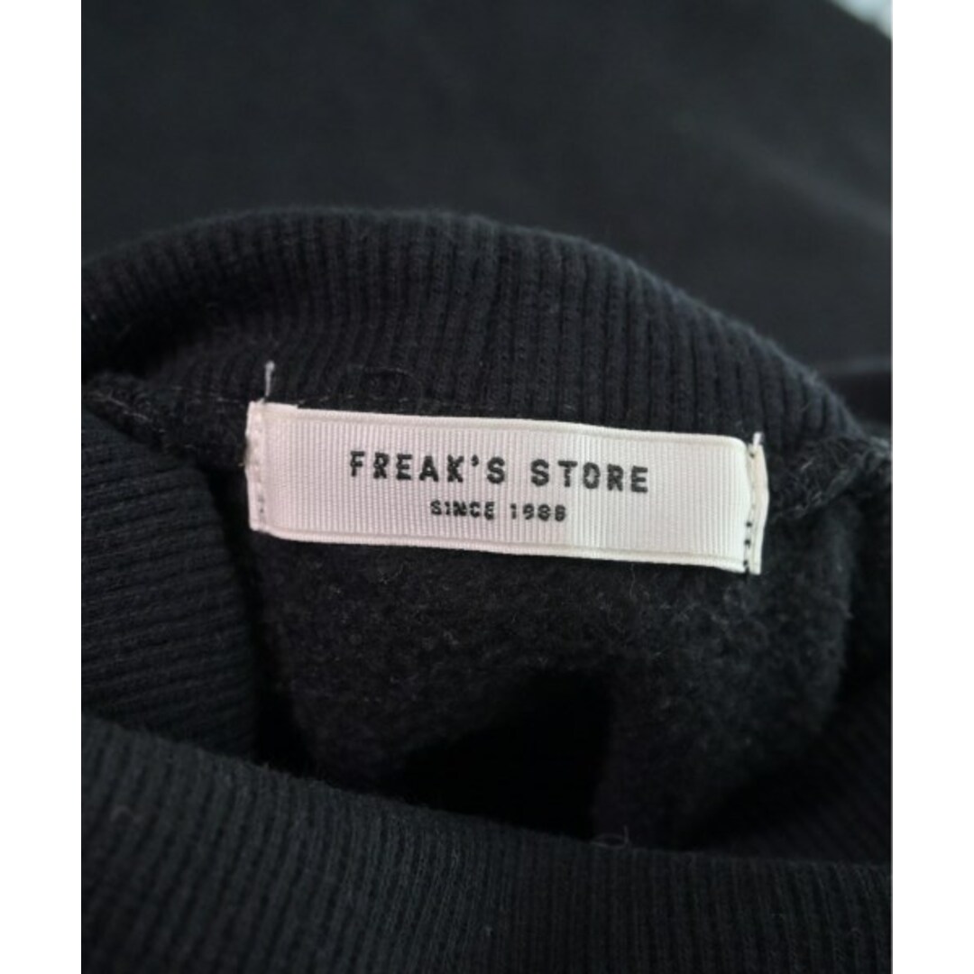 FREAK'S STORE(フリークスストア)のFREAK'S STORE フリークスストア スウェット F 黒 【古着】【中古】 レディースのトップス(トレーナー/スウェット)の商品写真