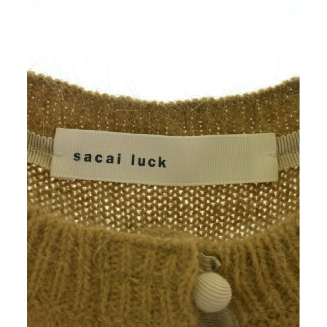 sacai luck(サカイラック)のsacai luck サカイラック カーディガン 1(S位) ベージュ系 【古着】【中古】 レディースのトップス(カーディガン)の商品写真