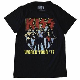 ミュージックティー(MUSIC TEE)のKISS ハードロック バンド半袖Tシャツ ツアー ロックT メキシコ製 x45(Tシャツ/カットソー(半袖/袖なし))