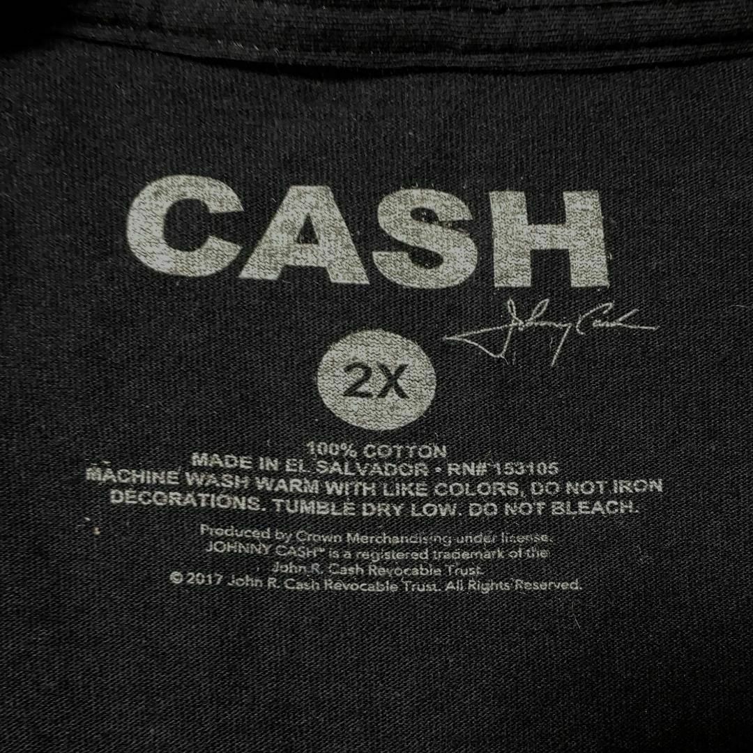 MUSIC TEE(ミュージックティー)のCASH ジョニーキャッシュ 半袖Tシャツ バンドTシャツ US古着 x44 メンズのトップス(Tシャツ/カットソー(半袖/袖なし))の商品写真