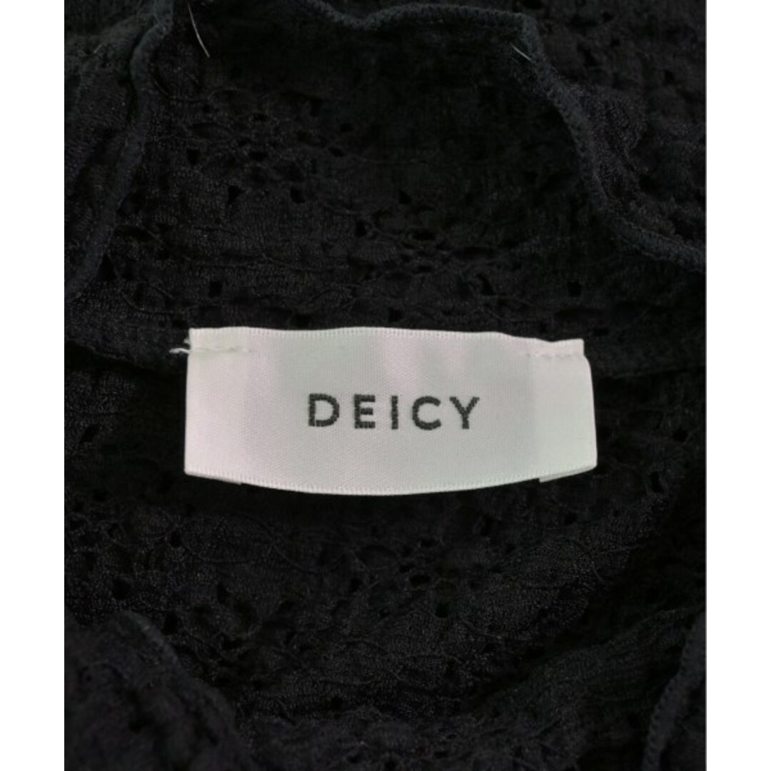 deicy(デイシー)のdeicy デイシー Tシャツ・カットソー F 黒(花柄) 【古着】【中古】 レディースのトップス(カットソー(半袖/袖なし))の商品写真