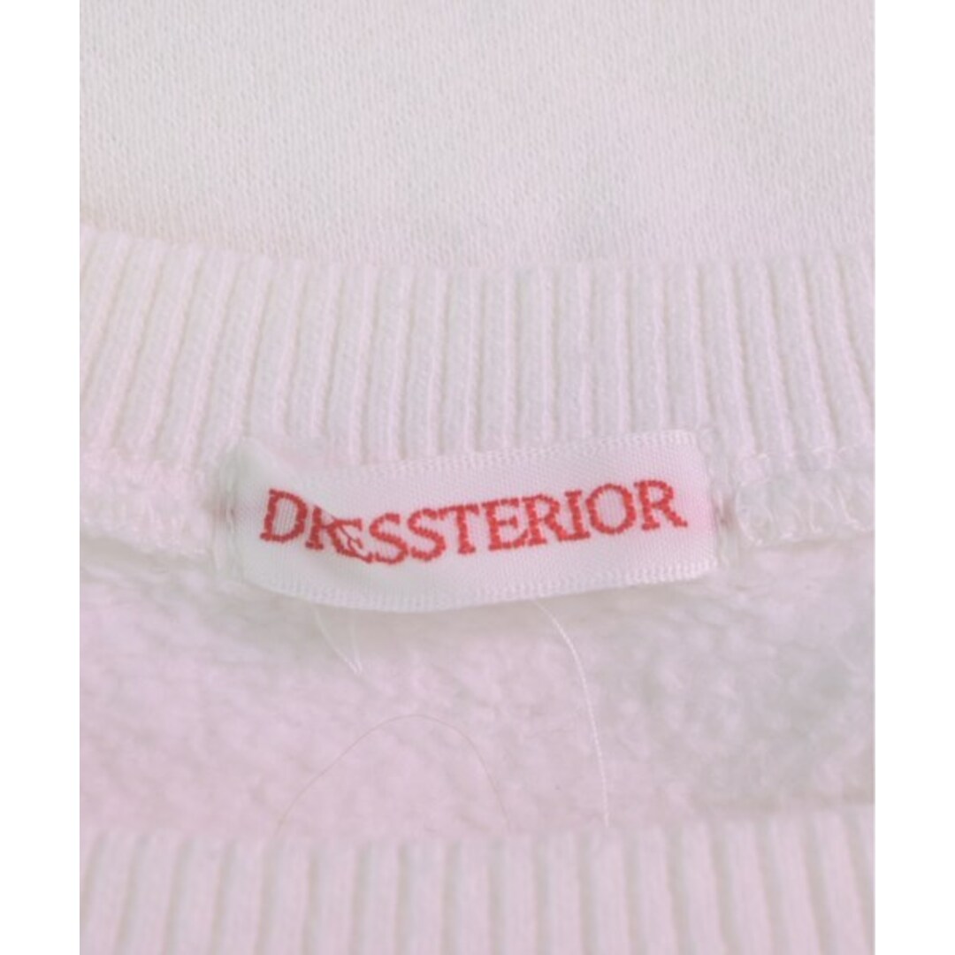 DRESSTERIOR(ドレステリア)のDRESSTERIOR ドレステリア スウェット 38(M位) 白 【古着】【中古】 レディースのトップス(トレーナー/スウェット)の商品写真