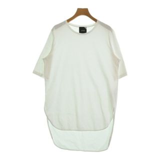 エイトン(ATON)のATON エイトン Tシャツ・カットソー 2(M位) 白 【古着】【中古】(カットソー(半袖/袖なし))