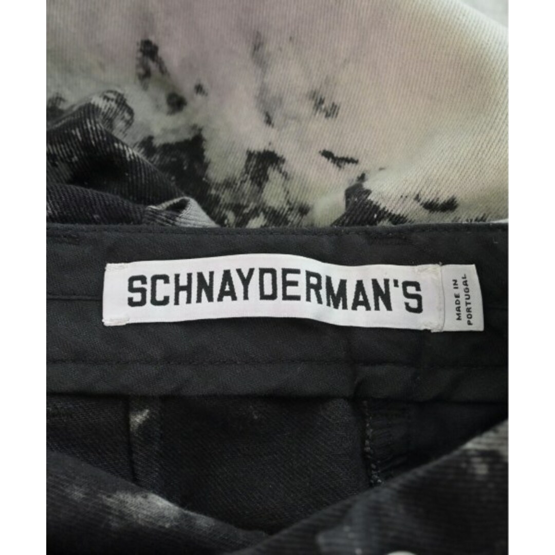 Schnayderman's デニムパンツ S 黒x白(総柄) 【古着】【中古】 メンズのパンツ(デニム/ジーンズ)の商品写真