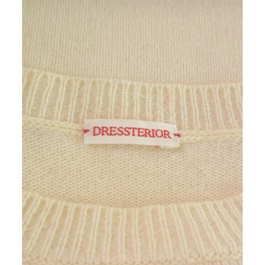 DRESSTERIOR(ドレステリア)のDRESSTERIOR ドレステリア ニット・セーター -(XL位) アイボリー 【古着】【中古】 レディースのトップス(ニット/セーター)の商品写真