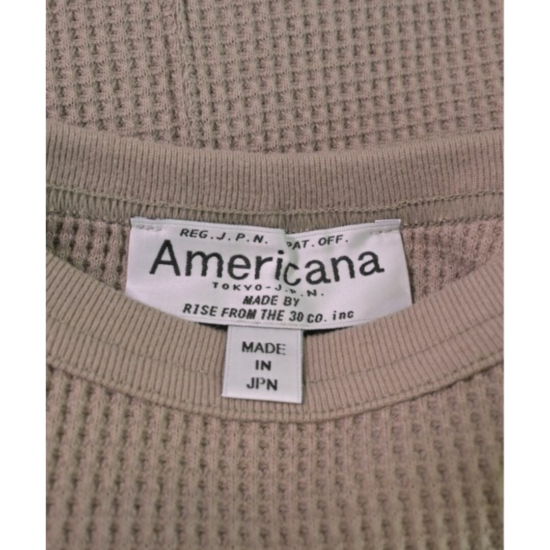 AMERICANA(アメリカーナ)のAmericana アメリカーナ ノースリーブ F ベージュ系 【古着】【中古】 レディースのトップス(タンクトップ)の商品写真