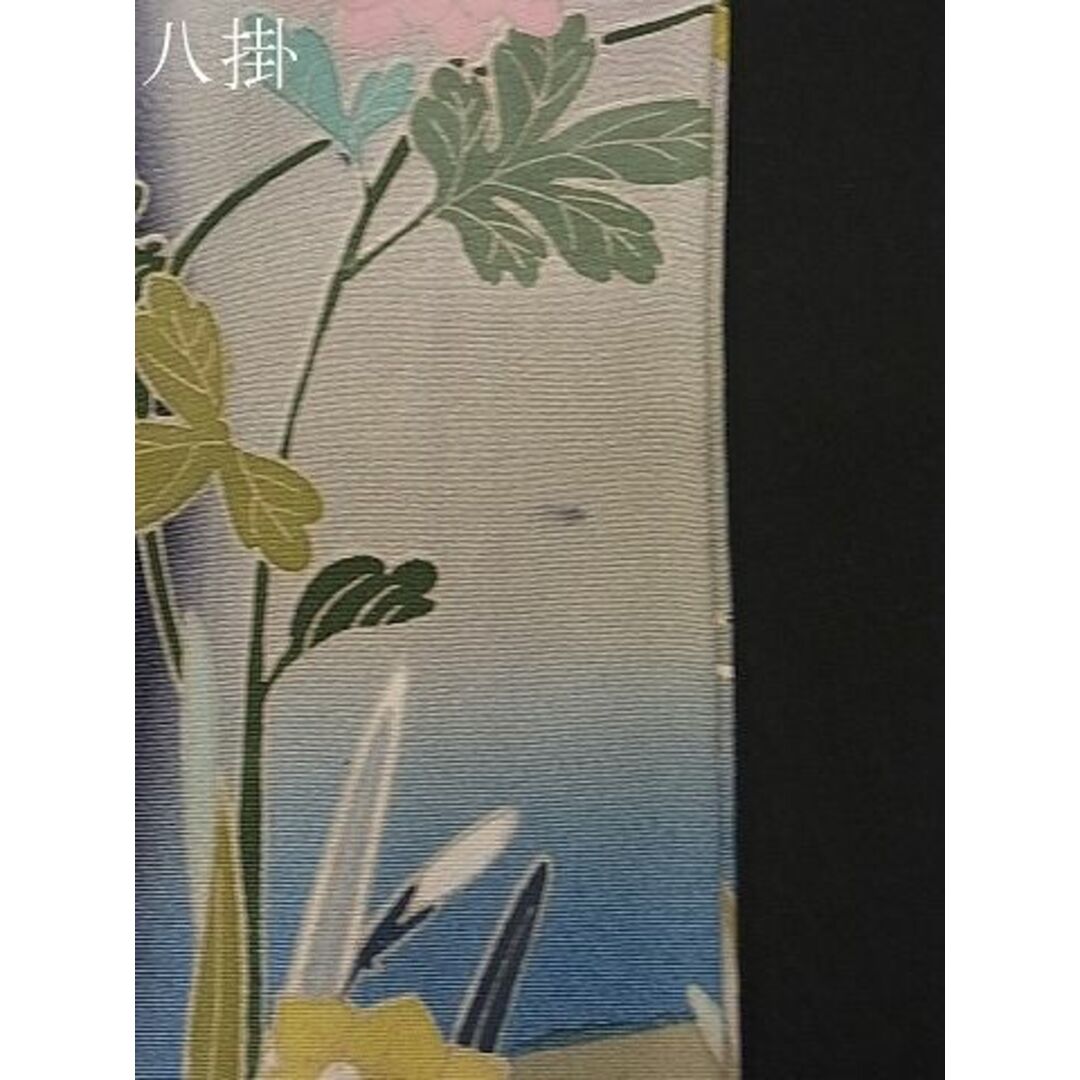 平和屋1■豪華黒留袖　作家物　流水鴛鴦花文　暈し染め　金彩　逸品　CAAC1439dy レディースの水着/浴衣(着物)の商品写真