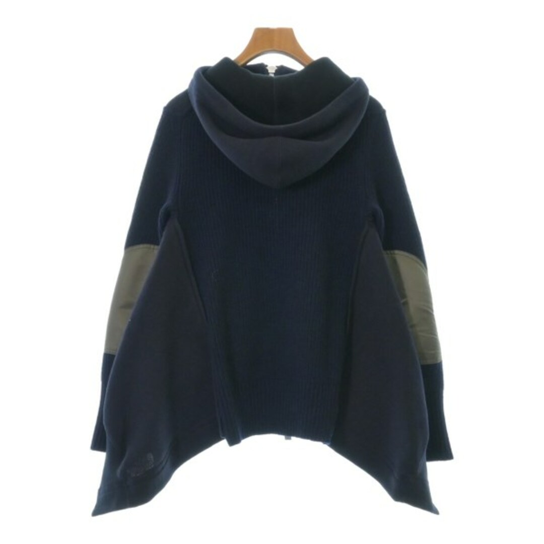 sacai(サカイ)のsacai サカイ パーカー 1(S位) 紺xカーキ 【古着】【中古】 レディースのトップス(パーカー)の商品写真