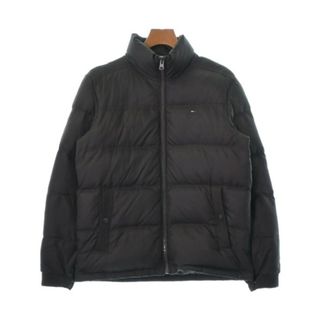 トミーヒルフィガー(TOMMY HILFIGER)のTOMMY HILFIGER ダウンジャケット/ダウンベスト M 茶 【古着】【中古】(ダウンジャケット)