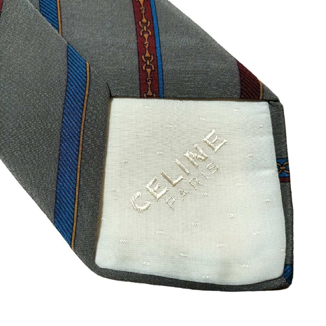 celine(セリーヌ)の【CELINE】　セリーヌ　ストライプ　スペイン製 メンズのファッション小物(ネクタイ)の商品写真