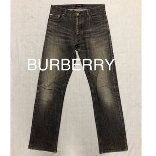 バーバリーブラックレーベル(BURBERRY BLACK LABEL)のバーバリーブラックレーベル　ボタンフライ　ストレートデニムパンツ　73 三陽商会(デニム/ジーンズ)