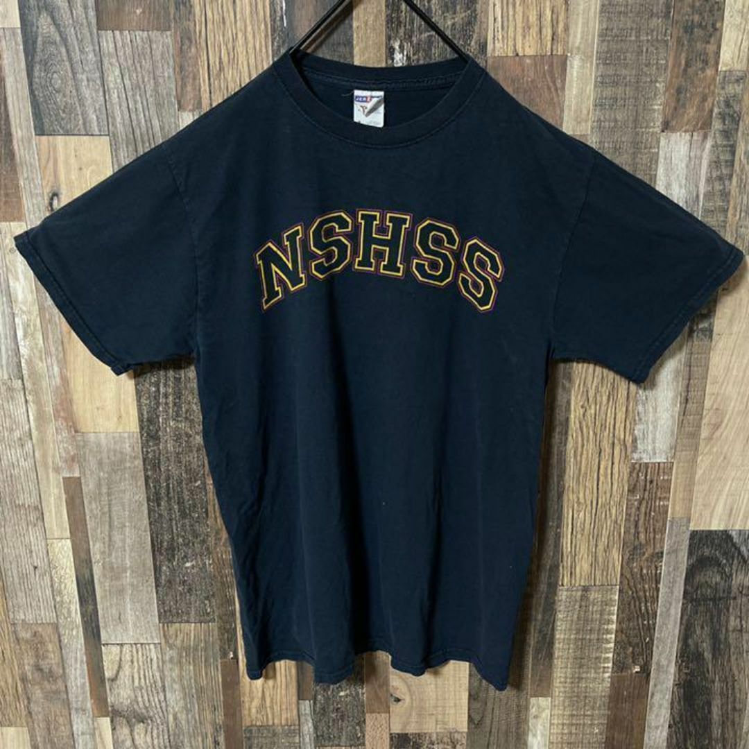 JERZEES(ジャージーズ)のジャージーズ メンズ アーチロゴ ネイビー M 古着 90s 半袖 Tシャツ メンズのトップス(Tシャツ/カットソー(半袖/袖なし))の商品写真
