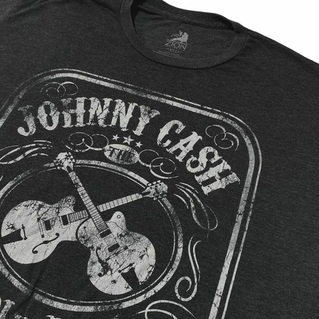 MUSIC TEE(ミュージックティー)のZION ジョニーキャッシュ 半袖Tシャツ メンインブラック ロックT x35 メンズのトップス(Tシャツ/カットソー(半袖/袖なし))の商品写真