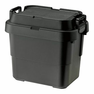 リス 収納ボックス スタッキング トランクカーゴ 22L ブラック 日本製 TC