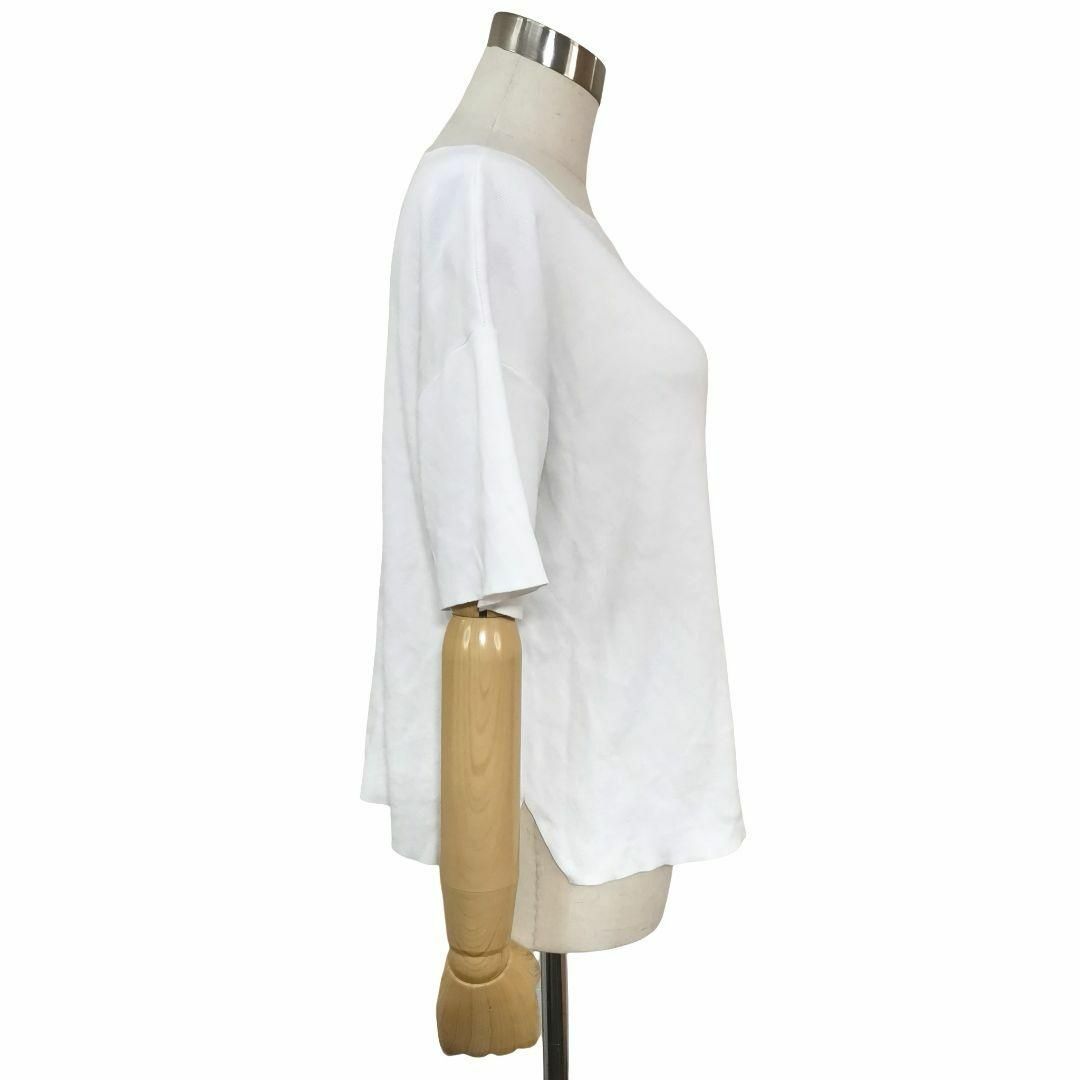 【S(36)】OPAQUE.CLIP レディース 薄手 トップス ホワイト レディースのトップス(Tシャツ(半袖/袖なし))の商品写真
