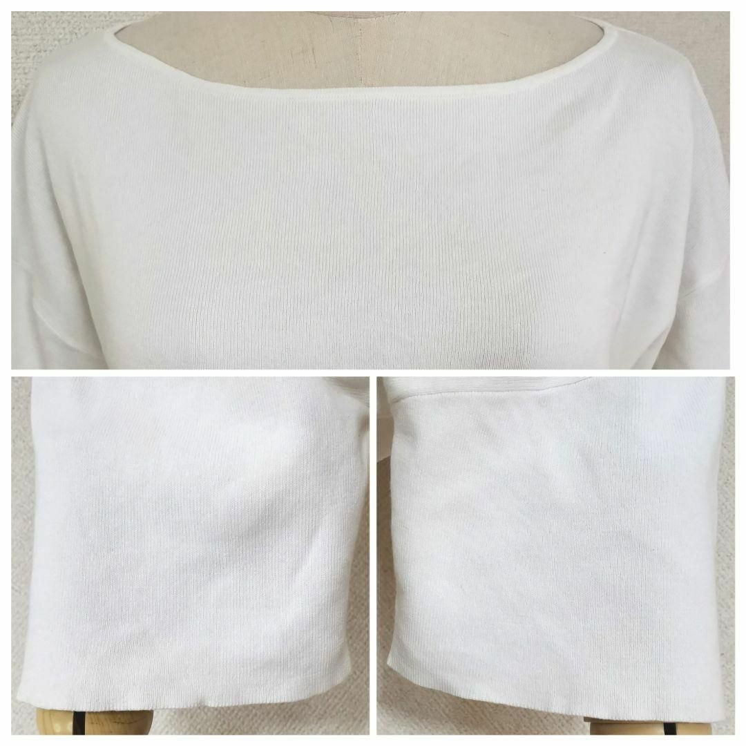 【S(36)】OPAQUE.CLIP レディース 薄手 トップス ホワイト レディースのトップス(Tシャツ(半袖/袖なし))の商品写真