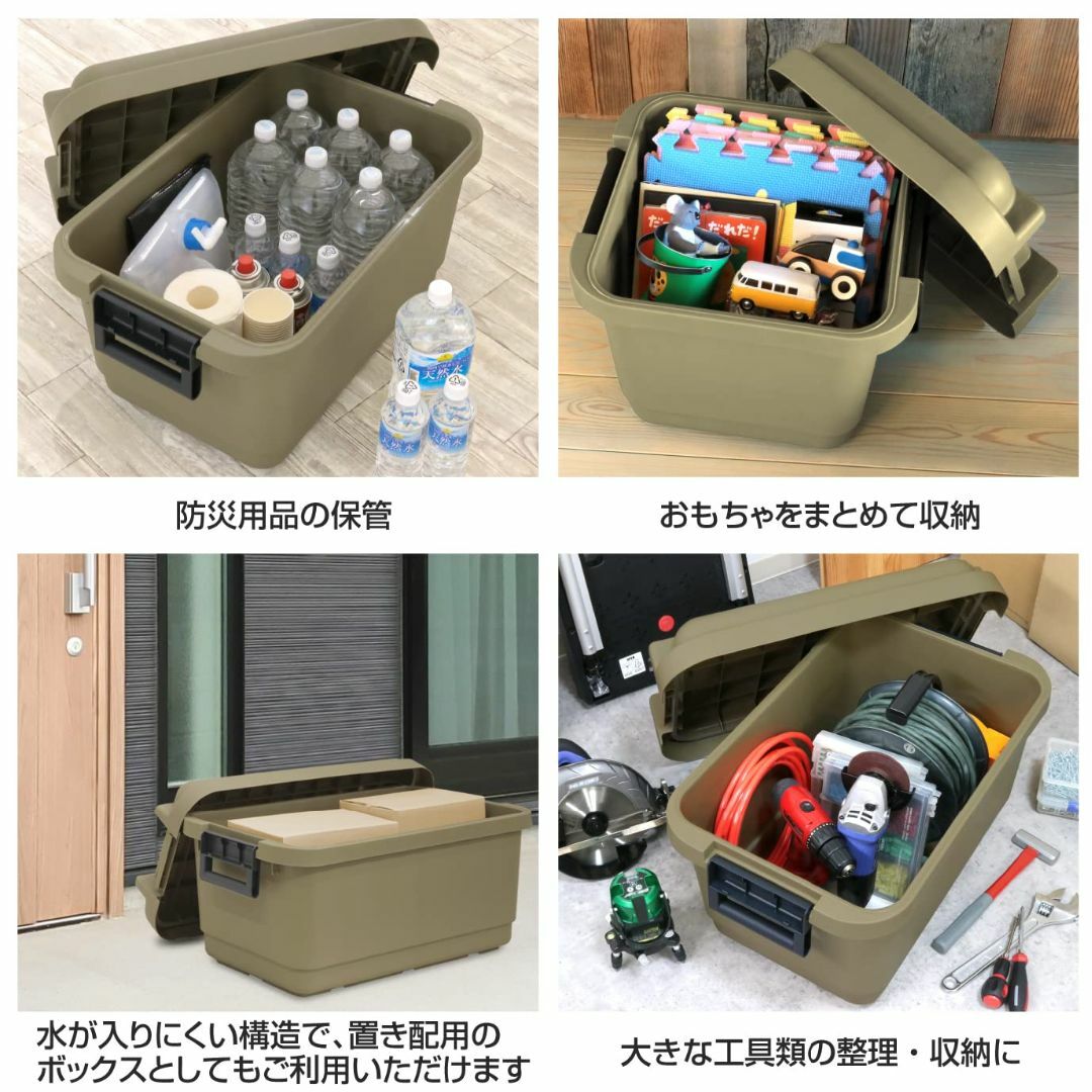 【色: サンドベージュ】JEJアステージ 収納ボックス 日本製 簡易密閉型 パッ インテリア/住まい/日用品の収納家具(ケース/ボックス)の商品写真